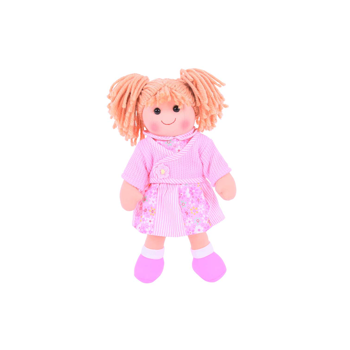 Bigjigs stoffen pop Abigail 34 cm popje stof doll Bigjigs stoffen pop Abigail 34 cm popje stof doll