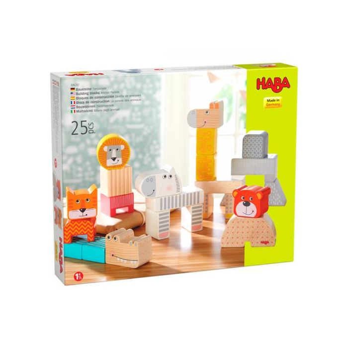 Haba houten Bouwstenen / Blokken Dierenparade 1.5+ Haba houten Bouwstenen / Blokken Dierenparade 1.5+