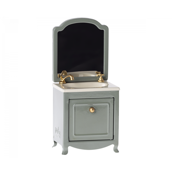 €30.89 Maileg poppenhuis wastafel met spiegel 15cm (Sink dresser w. mirror, Mouse Dark mint) €30.89 Maileg poppenhuis wastafel met spiegel 15cm (Sink dresser w. mirror, Mouse Dark mint)