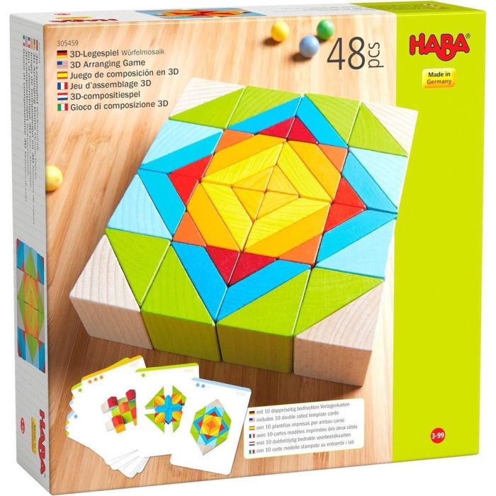 Haba Compositiespel Blokkenmozaïek 3-d Junior Hout 48 Blokken Haba Compositiespel Blokkenmozaïek 3-d Junior Hout 48 Blokken