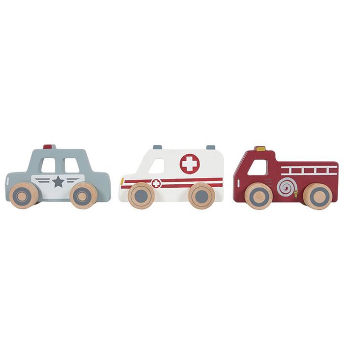 €12.95 Little Dutch houten ambulance, politie en brandweerauto hulpverlenersauto's €12.95 Little Dutch houten ambulance, politie en brandweerauto hulpverlenersauto's