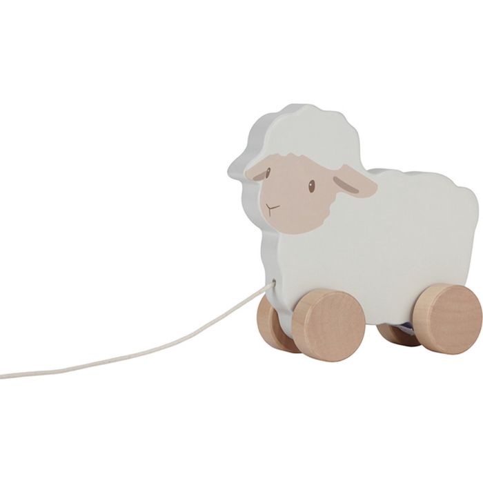 €7.95 Little Dutch houten trekdier Schaap/Lam (Little Farm)