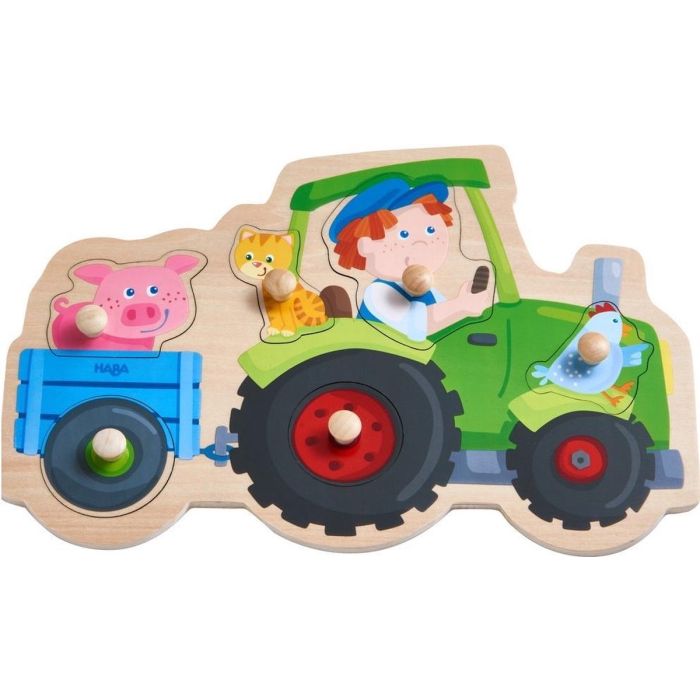 Haba Inlegpuzzel Dolle trekkerrit Haba Inlegpuzzel Dolle trekkerrit