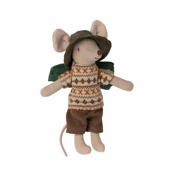 Maileg Backpacker Grote Broer 13cm (Hiker Mouse Big Brother) Maileg Backpacker Grote Broer 13cm (Hiker Mouse Big Brother)