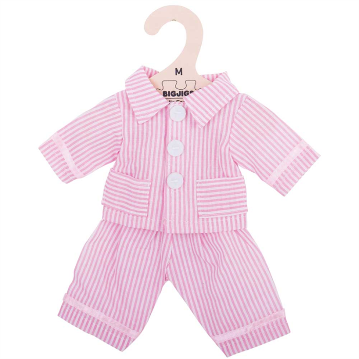 Bigjigs roze pyjama (M) poppenkleren poppenkleding kleertjes pop Bigjigs roze pyjama (M) poppenkleren poppenkleding kleertjes pop