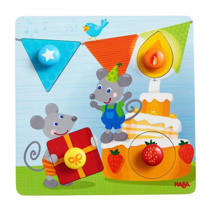 Haba Inlegpuzzel Muizenfeest Haba Inlegpuzzel Muizenfeest