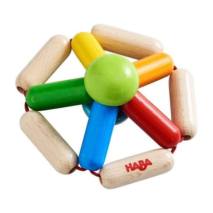 Haba Grijpfiguur rammelaar hout Kleurenrad Haba Grijpfiguur rammelaar hout Kleurenrad