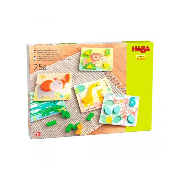 €24.95 Haba ontdekkingsspel / vormenpuzzel Wilde Dieren 1.5+
