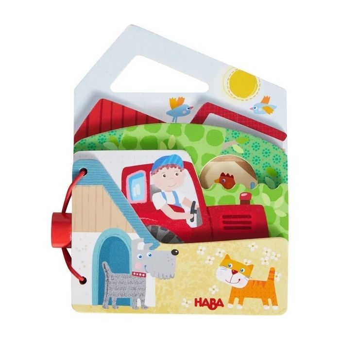 Haba houten babyboek Boerderij Haba houten babyboek Boerderij