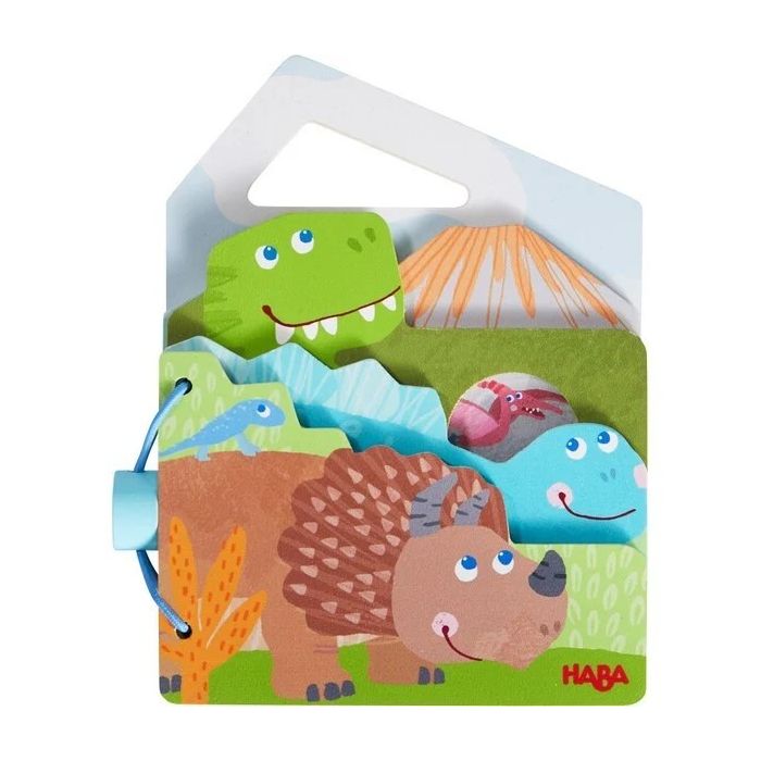 Haba houten babyboek Dinosaurus Haba houten babyboek Dinosaurus