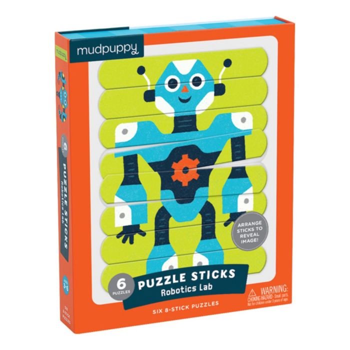 Mudpuppy robot puzzel sticks 24 stukjes Puzzle sticks Robotics Lab Mudpuppy robot puzzel sticks 24 stukjes Puzzle sticks Robotics Lab