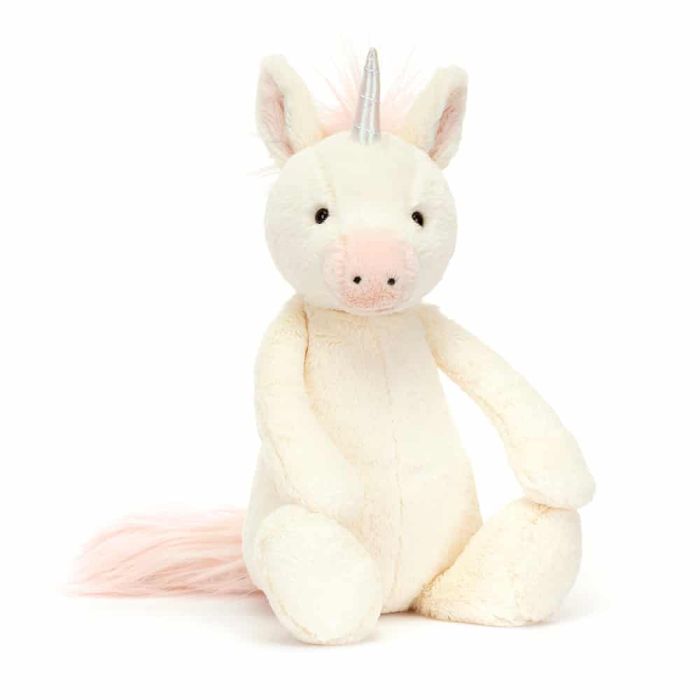 Jellycat knuffel Eenhoorn 31cm (Bashful Unicorn Original Medium)