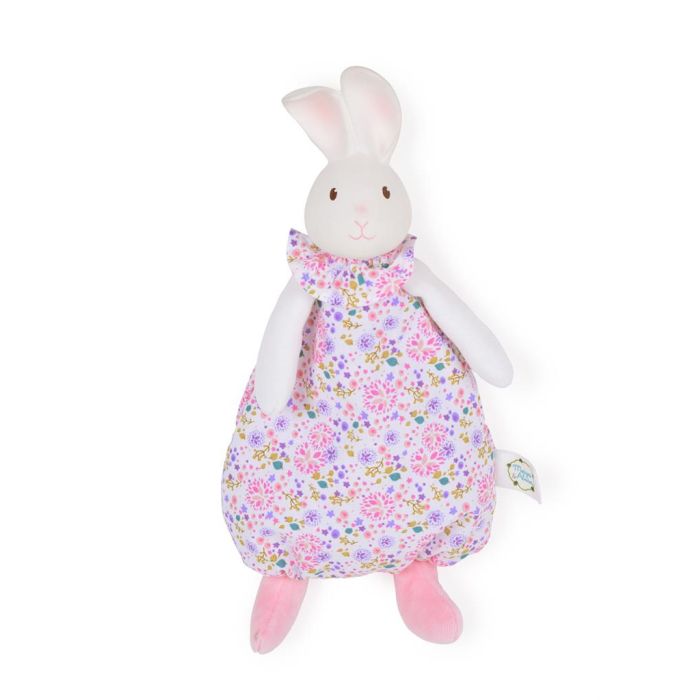 Meiya & Alvin - Havah het konijn platte knuffel met rubber hoofdje Meiya & Alvin - Havah het konijn platte knuffel met rubber hoofdje