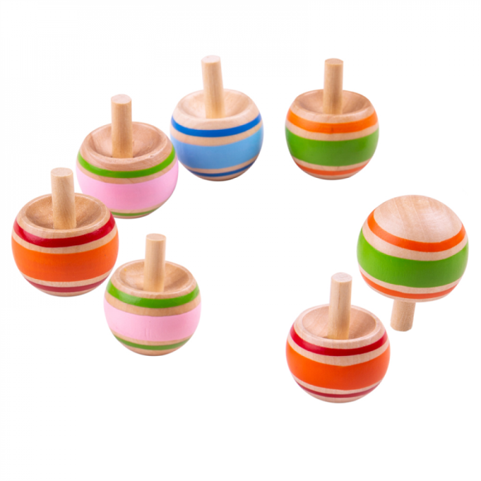 €1,50 Bigjigs houten tol groen tolletje hout €1,50 Bigjigs houten tol groen tolletje hout