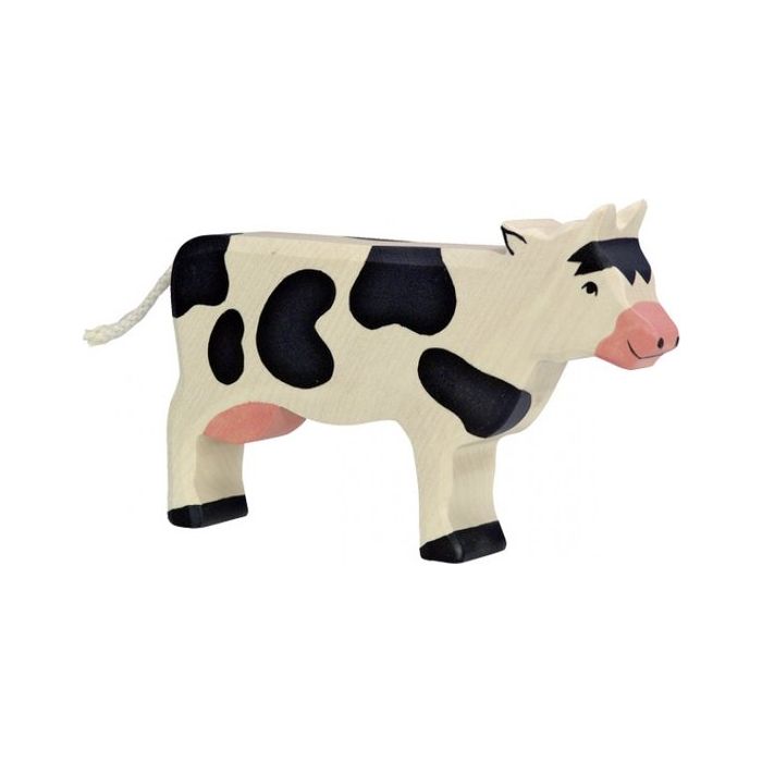 €12.95 Holztiger houten Koe 16cm 