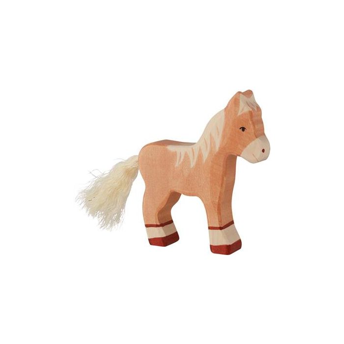 Holztiger houten Veulen / Paard Lichtbruin 13cm Holztiger houten Veulen / Paard Lichtbruin 13cm