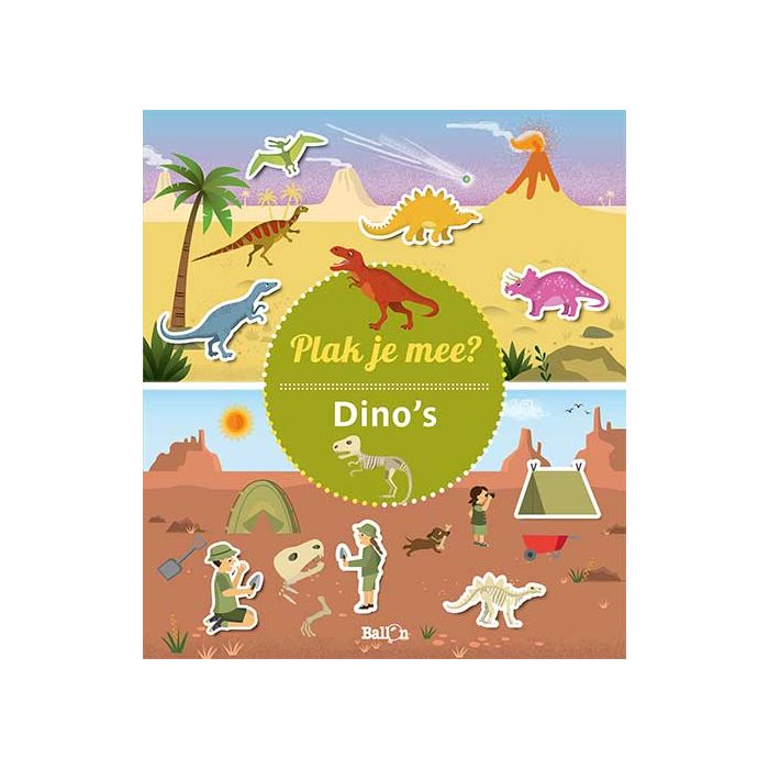 €4,99 Ballon Plak je mee? Dino's herbruikbaar stickerboek 3+ sticker €4,99 Ballon Plak je mee? Dino's herbruikbaar stickerboek 3+ sticker