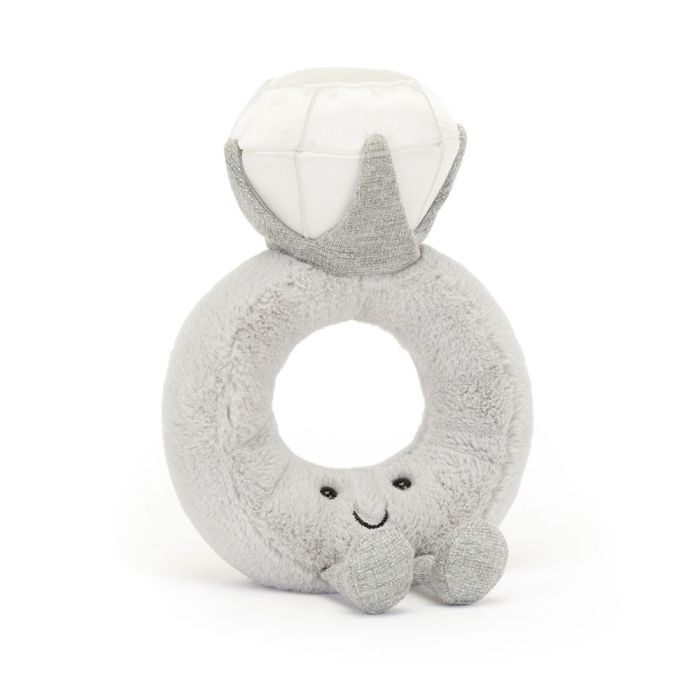 Jellycat knuffel Ring met diamant 20cm(Amuseables Diamond Ring) Jellycat knuffel Ring met diamant 20cm(Amuseables Diamond Ring)