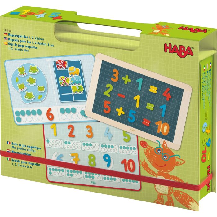 Haba magneet speldoos 1, 2, Tel Mee! (Magnetic 1,2) Leren tellen en rekenen