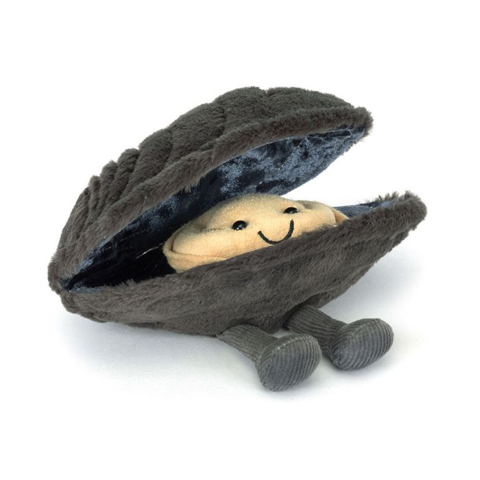 Jellycat knuffel Mossel 17cm (Amuseables Michelle Mussel) Jellycat knuffel Mossel 17cm (Amuseables Michelle Mussel)