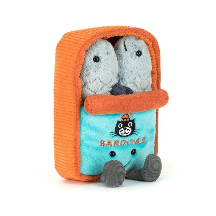 Jellycat knuffel Sardientjes in blik 17cm (Amuseables Sardine Tin)