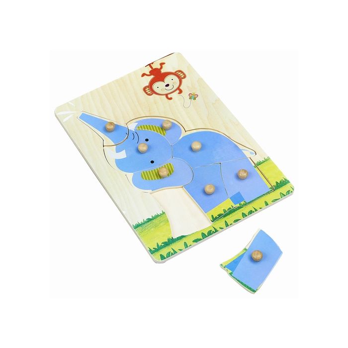 Houten puzzel olifant houten knop aap hout 