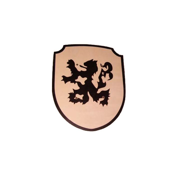 Houten schild draak/leeuw Houten schild draak/leeuw