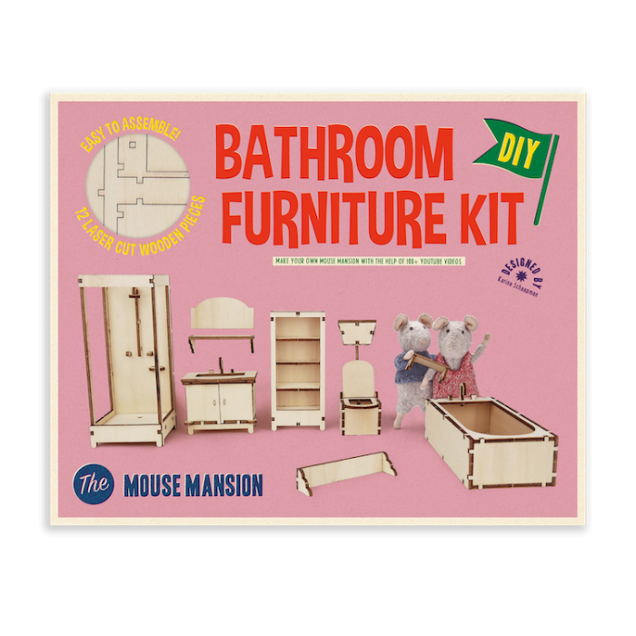 €14,95 Het Muizenhuis meubelkit badkamer 6+ meubels bathroom €14,95 Het Muizenhuis meubelkit badkamer 6+ meubels bathroom