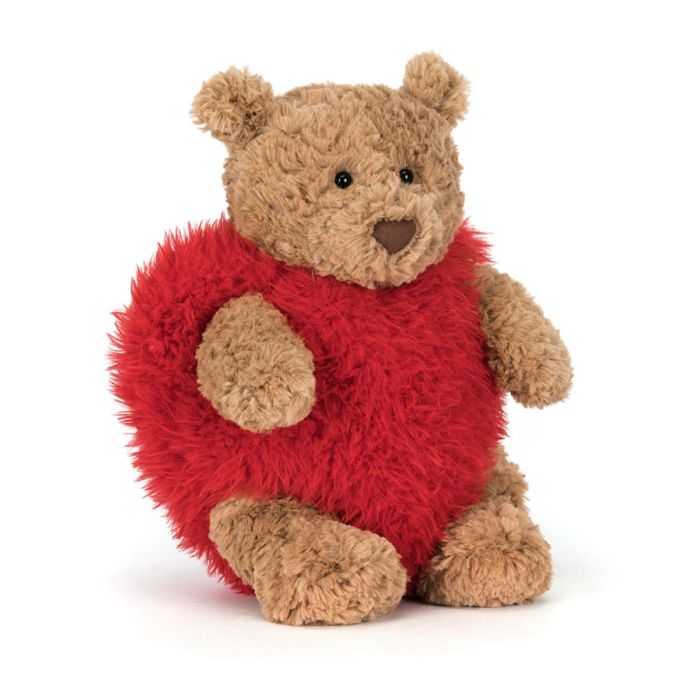 Jellycat knuffel Beer met hart 26cm (Bartholomew Bear Heartthrob) Jellycat knuffel Beer met hart 26cm (Bartholomew Bear Heartthrob)