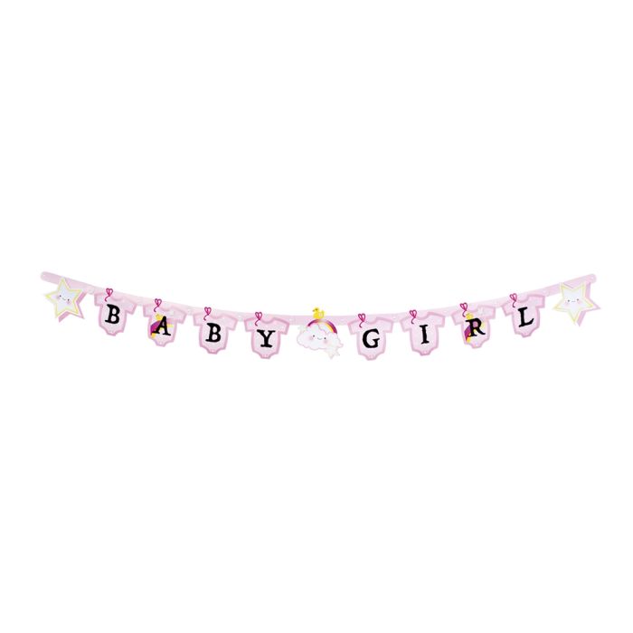€2.50 Slinger letters ''baby girl'' meisje vlaggetjes vlaggenlijn karton geboorte vlag €2.50 Slinger letters ''baby girl'' meisje vlaggetjes vlaggenlijn karton geboorte vlag