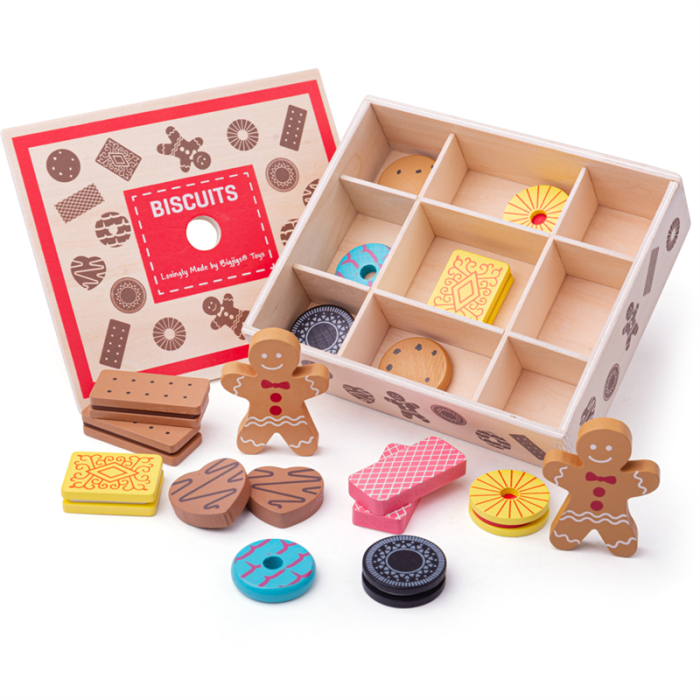 €19.99 Bigjigs houten koekjes in doos ( Box of Biscuits) €19.99 Bigjigs houten koekjes in doos ( Box of Biscuits)