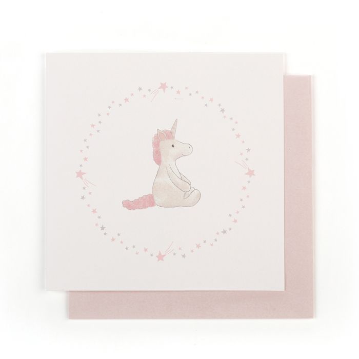 Jellycat blanco dubbele kaart met envelop Unicorn wenskaart eenhoorn Jellycat blanco dubbele kaart met envelop Unicorn wenskaart eenhoorn