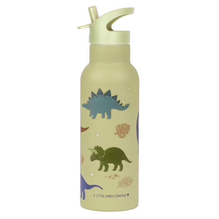 A Little Lovely Company 500ml RVS Drinkfles Dinosaurussen XL A Little Lovely Company 500ml RVS Drinkfles Dinosaurussen XL