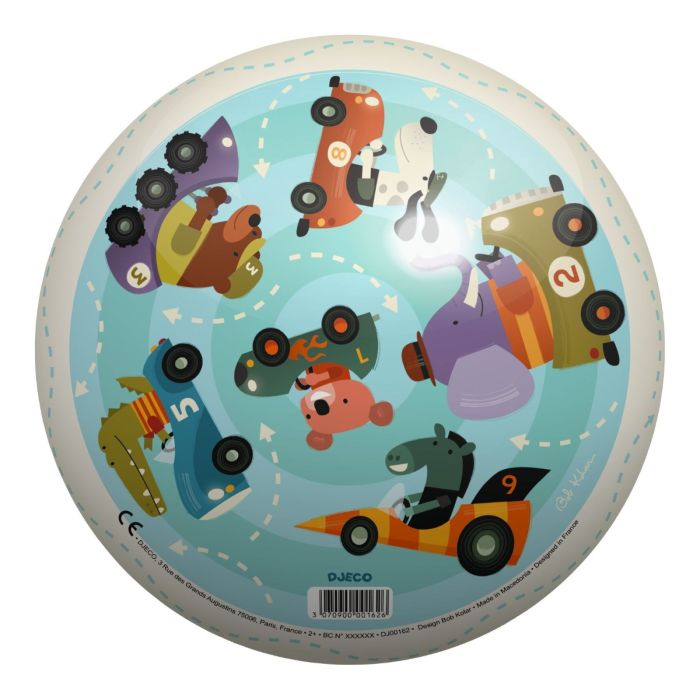 Djeco bal verkeer 22cm Djeco bal verkeer 22cm