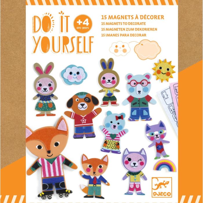 Djeco DIY Magneten maken Funky Family Djeco DIY Magneten maken Funky Family