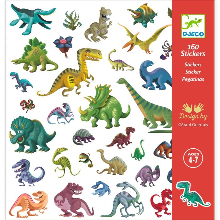 Djeco stickers Dinosaurus 160 stuks Djeco stickers Dinosaurus 160 stuks
