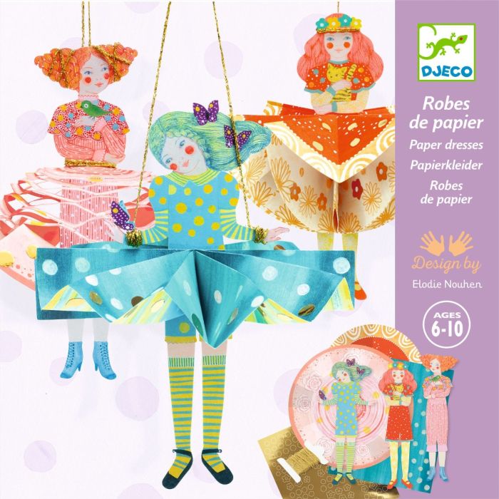 Djeco Jurken vouwen van papier Djeco Jurken vouwen van papier