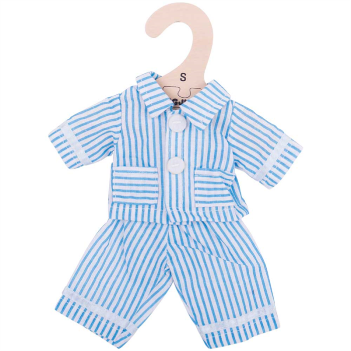  Bigjigs blauwe pyjama (S) poppenkleren poppenkleding kleertjes pop