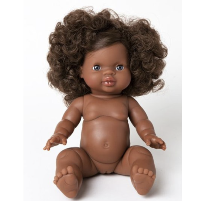 Minikane pop Gordi Charlie blauwe ogen 34cm donkere babypop paola reina Minikane pop Gordi Charlie blauwe ogen 34cm donkere babypop paola reina