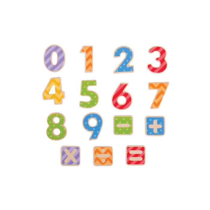 €13,99 Bigjigs houten magneetcijfers magneet cijfers hout 