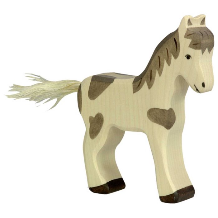  Holztiger houten veulen / pony / paard 12cm