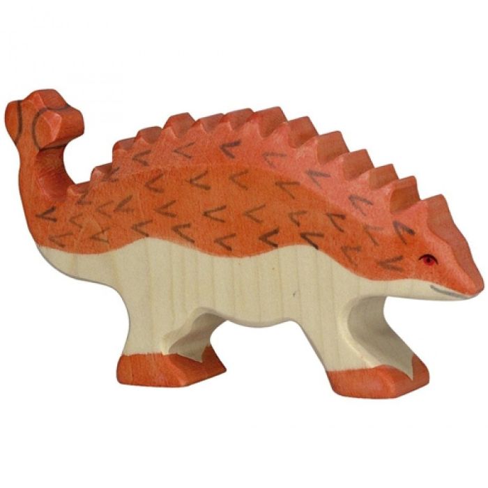 Holztiger houten Ankylosaurus dinosaurus hout 12cm Holztiger houten Ankylosaurus dinosaurus hout 12cm
