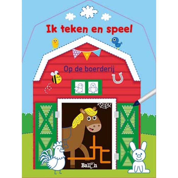 €4,99 Ballon Ik teken en speel (wipe & clean) - Op de boerderij (herbruikbaar) €4,99 Ballon Ik teken en speel (wipe & clean) - Op de boerderij (herbruikbaar)