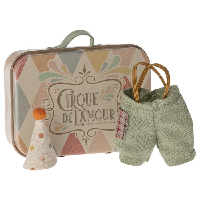 Maileg Clown kleding Kleine Broer/Zus 11cm(Clown clothes in suitcase, Little Brother/Sister mouse) Maileg Clown kleding Kleine Broer/Zus 11cm(Clown clothes in suitcase, Little Brother/Sister mouse)