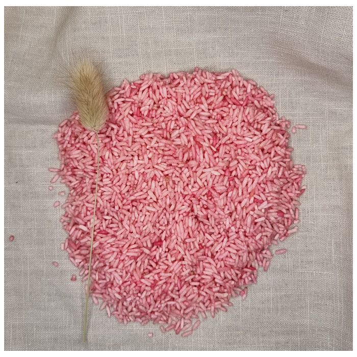 €3.49 Grennn speelrijst Roze 250gram €3.49 Grennn speelrijst Roze 250gram