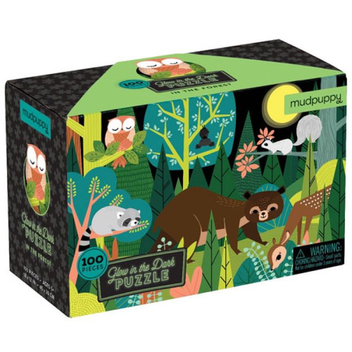 €14,95 Mudpuppy Glow in the dark in the Forest / in het Bos puzzel 100 stukjes €14,95 Mudpuppy Glow in the dark in the Forest / in het Bos puzzel 100 stukjes