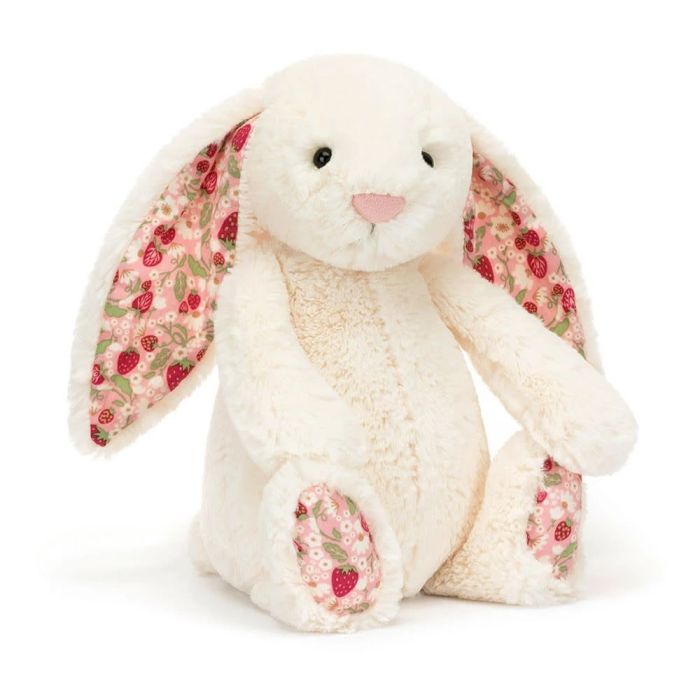 Jellycat knuffel Konijn 31cm(Blossom Cream Bunny Berry Original) Jellycat knuffel Konijn 31cm(Blossom Cream Bunny Berry Original)