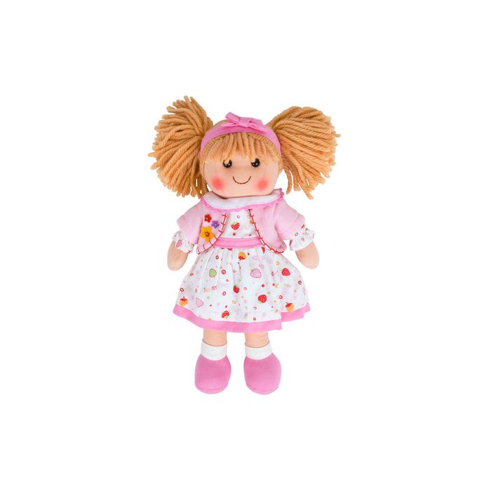  Bigjigs pop popje stof stoffen lappen Kelly 34 cm
