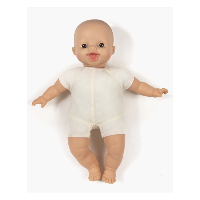 Minikane / Paola Reina Leo Babies pop zacht lijf bruine ogen 28cm Minikane / Paola Reina Leo Babies pop zacht lijf bruine ogen 28cm