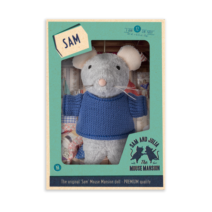 Het Muizenhuis knuffel muis Sam 12cm pluche Het Muizenhuis knuffel muis Sam 12cm pluche